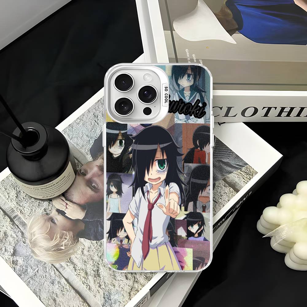 Watamote K-Kuroki T-Tomoko Phone Case For IPhone 17 16 15 14 13 12 11 Pro Max Color Black Matte Cover