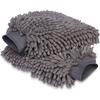 Microfiber Car Wash Mitt, Set of 2, Grey, Dimensions : 25 X 17 Cm