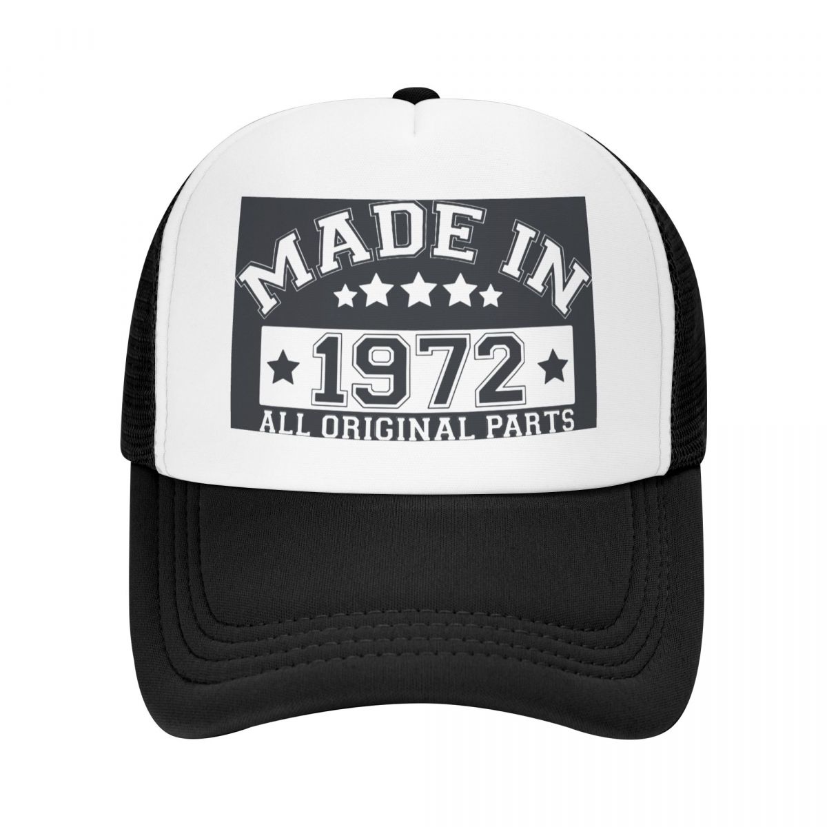 

Made In 1972 Baseball Cap Summer Breathable Mesh Hat Sport Sun Protection Shield Unisex s Mesh Caps