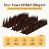 6/12/24Pcs Bird Repeller Spikes Anti Pigeon Anti-bird Squirrel Climb Cat Deterrent Wall Garden Fence Spikes Outdoor