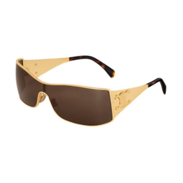

Celine Geometric Pattern Irregular Frame Sunglasses Women sunglasses Gold 4S283CMLB-35NG Basic Packaging-Eyeglass Case+Box