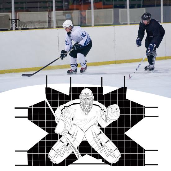 Ice Hockey Shoot Target Street Hockey Lacrosse Training Equipment Hockey Net Goal Practice Target for Improving Shoot Accuracy