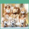 Plush Tiger Animal Toy For Kids Gift Soft Fabric Animal Figurine For Children