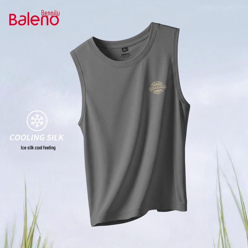 Baleno Men s Ice Silk Sleeveless Athletic Tank Top L