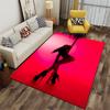 Pole Dance Silhouette Carpet suitable as a non-slip mat for the living room or bedroom sofa