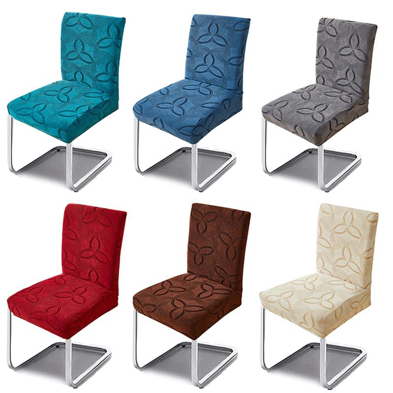 Yto Household Items Unisex 1/2/4/6Pcs Jacquard Floral Print Dining Chair Cover Stretch All-Inclusive Backrest Chair Covers Four Seasons Seat Slipcover Home