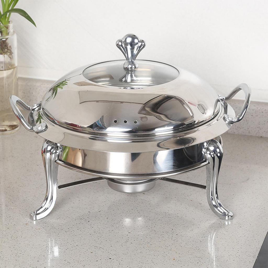 Catering Warmer Set Removable Anti Scald Stainless Steel Chafing Dish Buffet Set for Baking Commercial Hotel Backpacking Trips