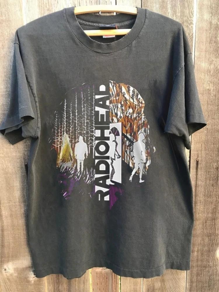 

Radiohead Europe Tour 2025 Tshirt Charcoal Color Unisex Shirt Men Women Unisex T-Shirt XL