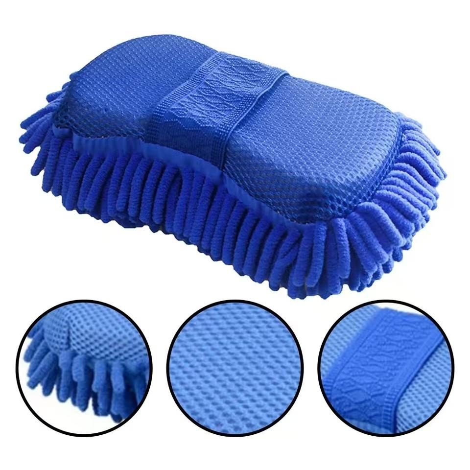 Car Wash Glove Microfiber Chenille Car Wash Sponge Care Washing Detailing Brush Pad Multifunction Cleaning Tool
