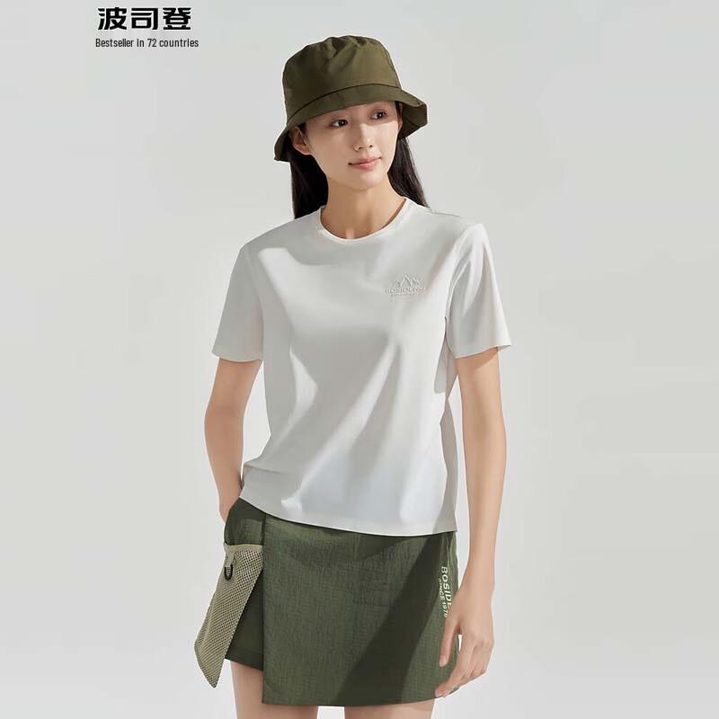 

Bosideng Women s B40222102 Versatile Crew Neck T-Shirt 155/80A