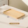 Japansk Stil Bamboo Träbricka: Rektangulär & Rund Middags- och Snackstallrik för Te, Frukt, Nordisk Display