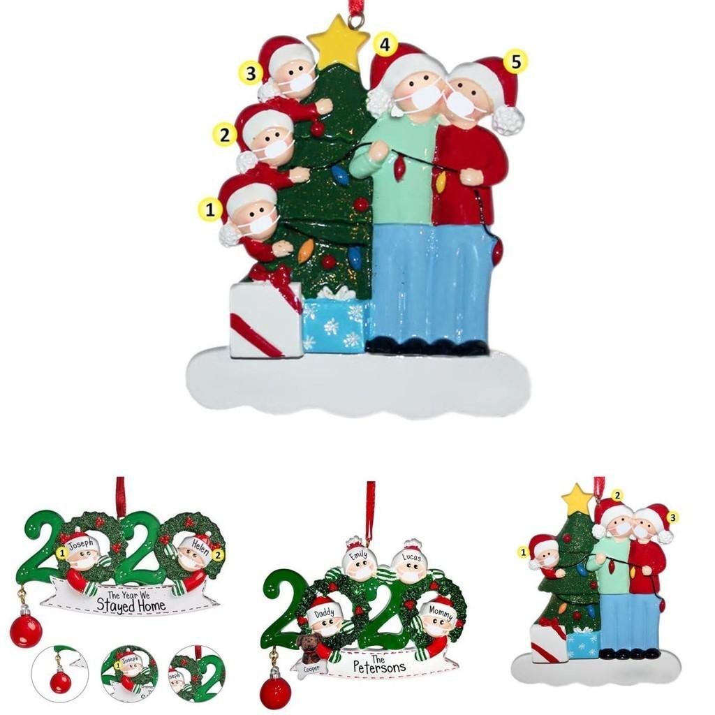 2020 Christmas Tree Ornament Quarantine Family Xmas Lockdown Decoration For Unique Festive Spirit