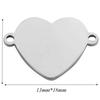 20pcs/lot Two Holes Stainless Steel Customize Logo Tags Charms Connectors for DIY Personalized Jewelry Making