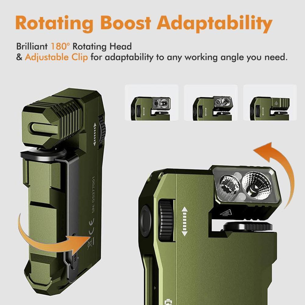G5 Mini EDC Light Portable Pocket Flashlight 400Lumens Waterproof Magnetic Tail 52g Ultra-lightweight 180° Rotating Head
