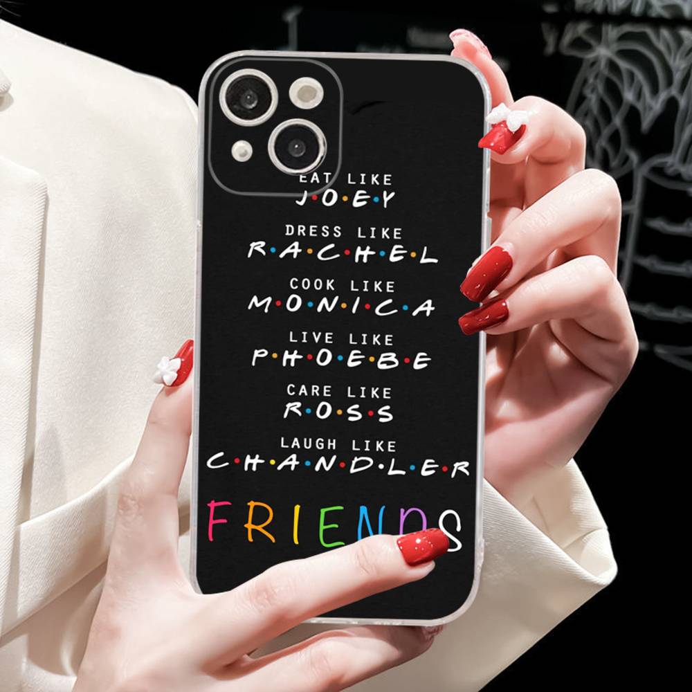 

Friends TV Show For IPhone 11 12 13 14 15 16 17 Pro Max Plus 13 Mini Silicone Soft Transparent Back iPhone 16 pro