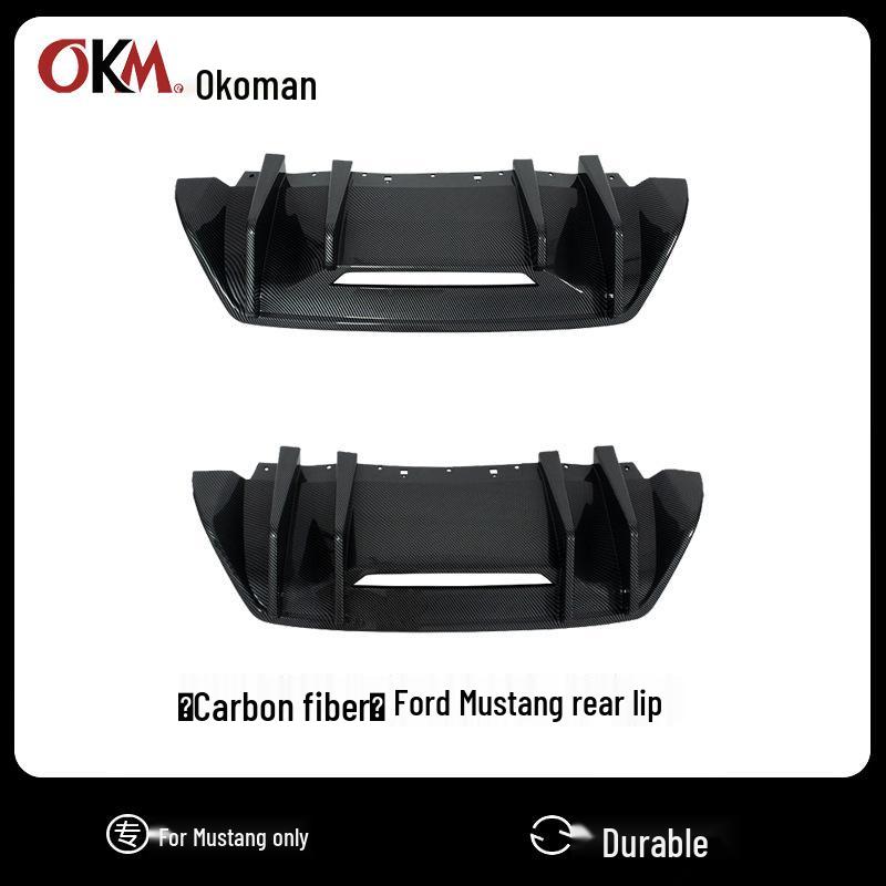 

Комплект заднего спойлера-губы и диффузора для Ford Mustang 2024 года Rear Lip Type A [Matte Black]