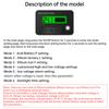 DC8-30V Battery Capacity Indicator Lead-Acid/Lron-Lithium/Ternary Lithium Measurement with USB3.0 and Tpye-C for Car Motorcycle