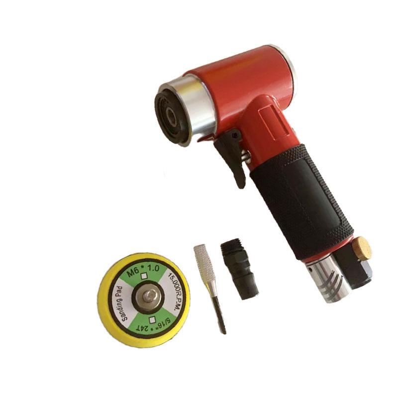 2" Pneumatic Sander & Polisher, 90-Degree Angle for Cars/Furniture - High-Efficiency, Powerful for Waxing & Dry Sanding.