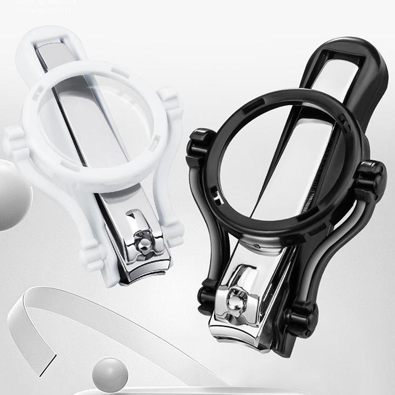 Nail Clipper With Magnifying Glass Sharp Ultra Precision Blade For Thick Nails Smooth Cutting For Manicure Pedicure Repair At Home