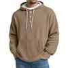 Men's Knit Hooded Sweatshirt Casual Long-Sleeve Sweatshirt