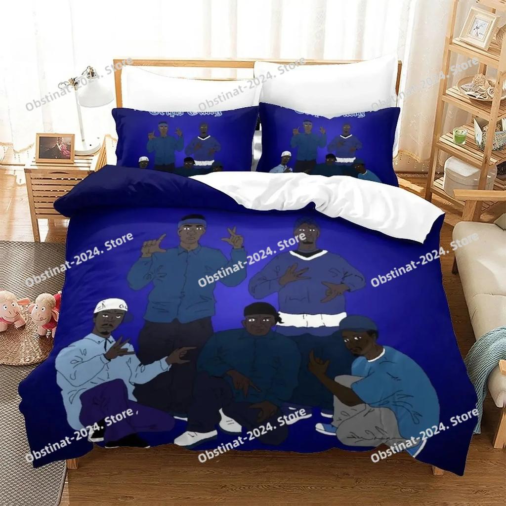 Set Biancheria da Letto Gang Crips Singolo Twin Stampato Set Letto con Federa Copripiumino Morbido Singolo Matrimoniale Queen Super King Size