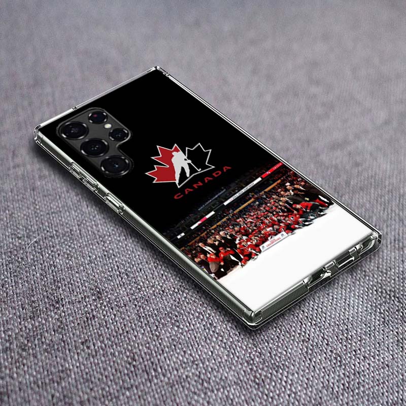 Kanada Nationales Fußballteam Logo Handyhülle Für Samsung Galaxy S24 S23 S21 S20 FE S22 S26 Ultra S25 Edge S10 Plus Hülle Klar