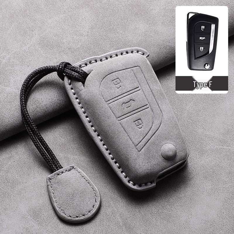 Sheepskin Leather Key Cover for Toyota Alphard, RAV4, Camry, Highlander