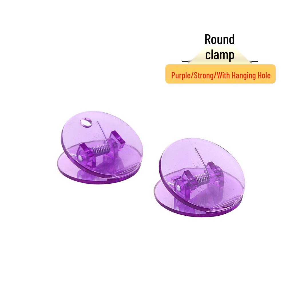 Round Creative Plastic Snack Sealing Clip фиолетовый