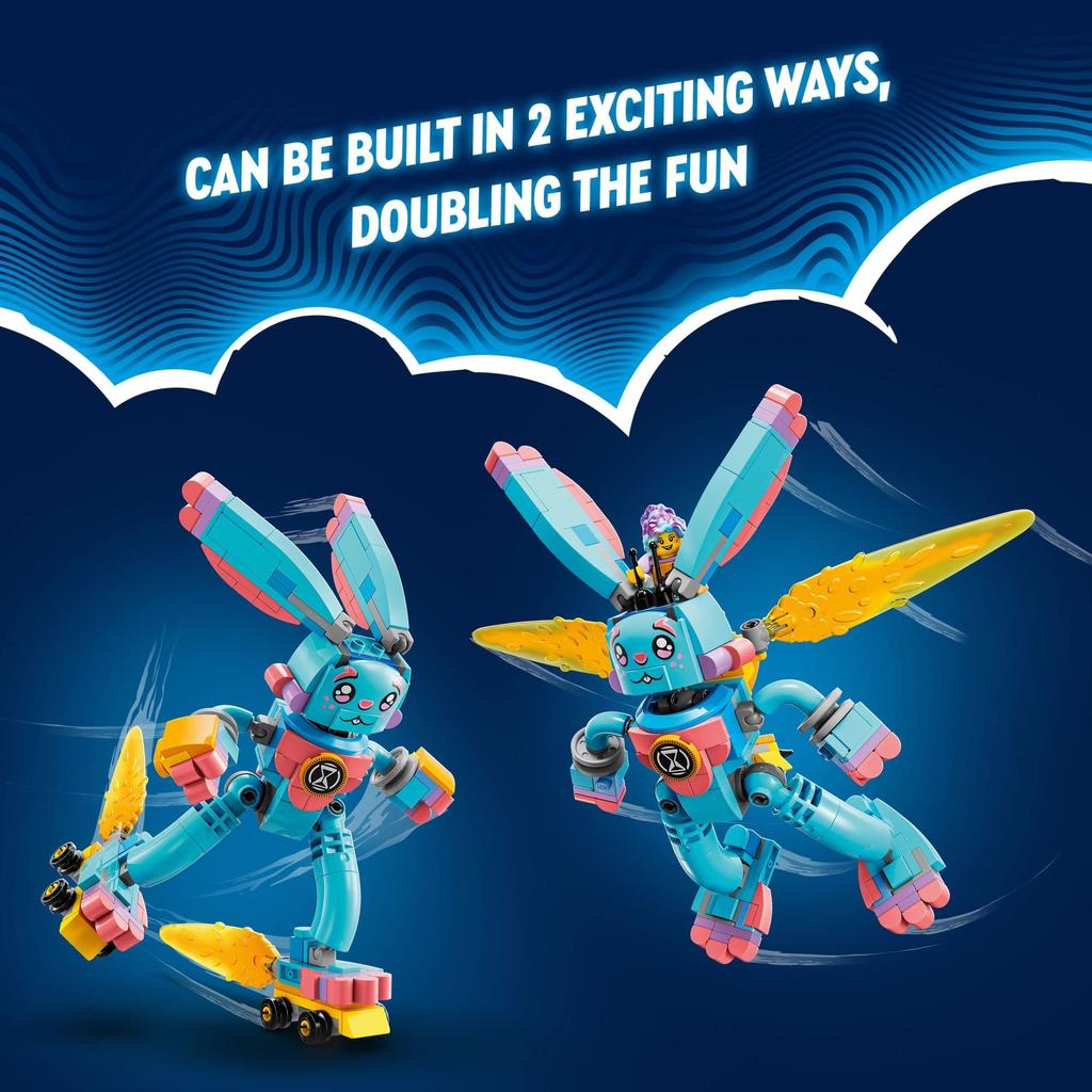 LEGO DREAMZZZZ Izzy and Bunchu the Bunny Building Toy 2 Ways To Includes Grimspawn and Izzy Mini Gift for Kids Ages 7 and Up 71453 Set, Assemble,