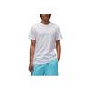 Jordan Amerikanisches Retro-Logo-Print Cooles Buchstaben Rundhals Kurzarm T-Shirt Herren Tops Weiß DX9580-100