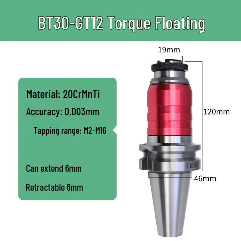 BT-GT/ETP Telescopic Tool Holder for Elastic Tapping, Compatible with BT30/40/50 Machining Centers