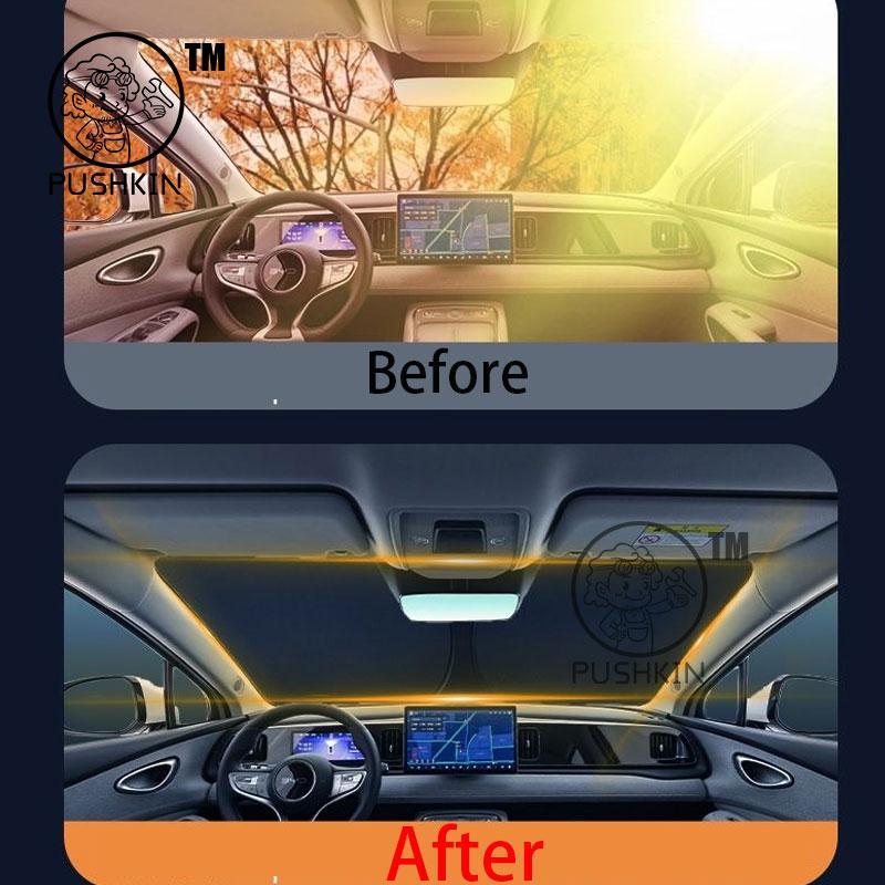 For BYD SEALION 05 EV 2025 2026 Car Windshield Sun Shade Blocks UV Reflector Auto Window Visor Shield Cover Foldable Parasol