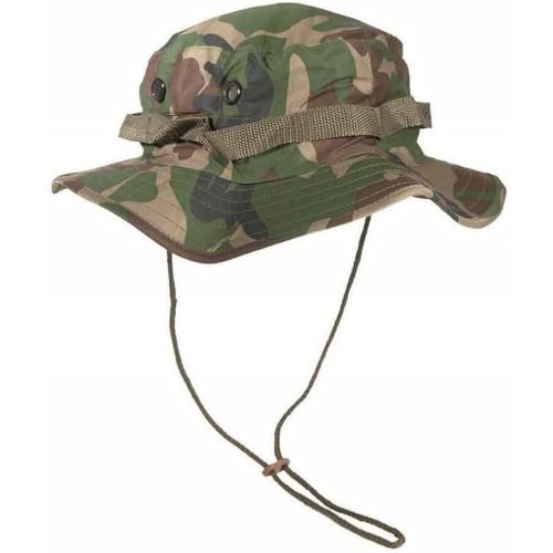 Mil-Tec Boonie Hat, US Military Style, 100% Cotton, Woodland Camo - XL