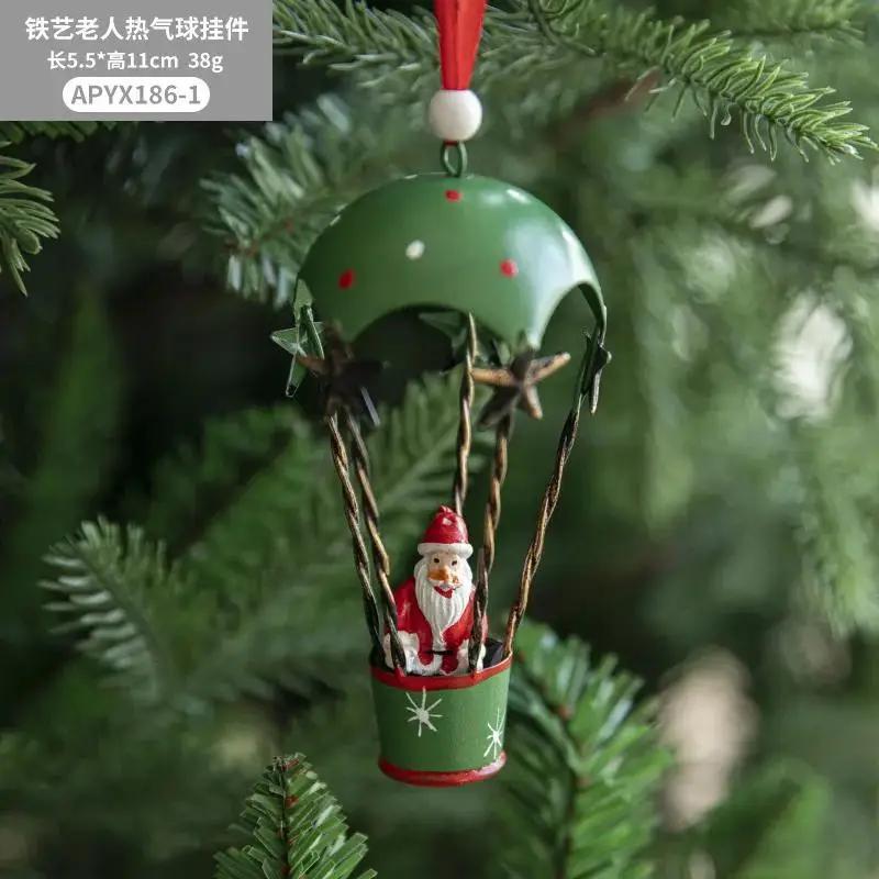 Christmas Delicate Fine Workmanship Christmas Ornament Hot Air Balloon Home Party Christmas Home Decoration Supplies