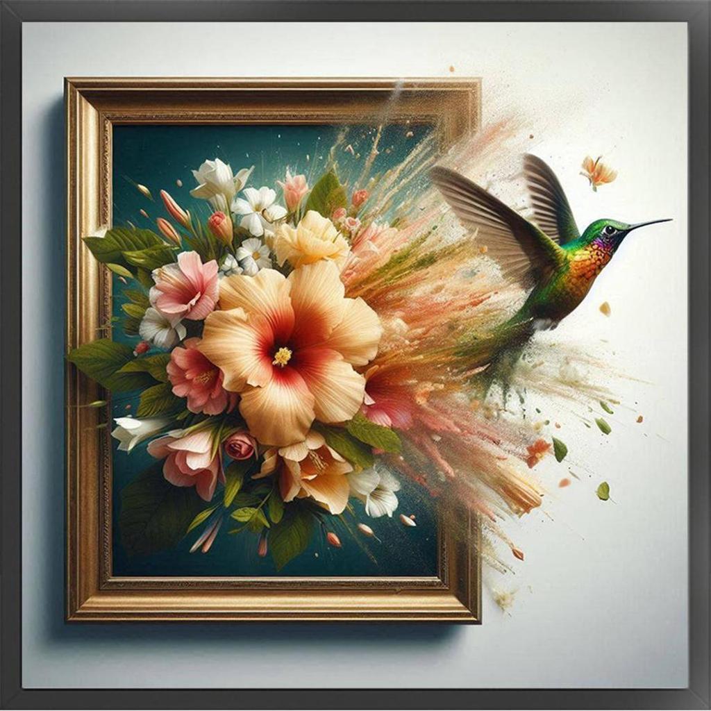 Full Embroidery Cotton Thread 14CT Counted Animal Cross Stitch Kit 40x40cm