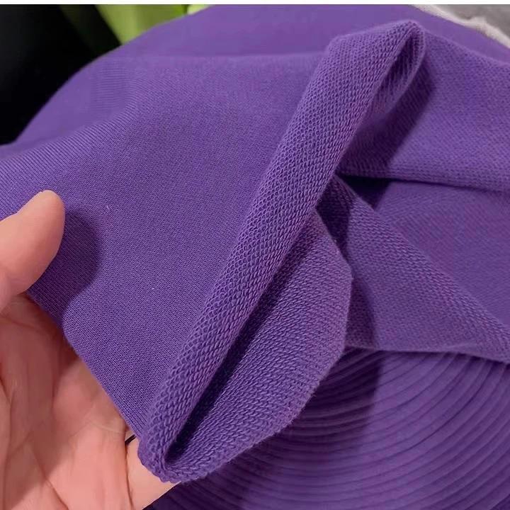 Wide 180cm French Terry Loop Cotton Knitted Fabric Abrasion-Resistant Sweatshirt Sweater Suit Sports Casual Wear Comfortable