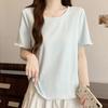 Navava Women S SofT Wave Round Neck ShorT Sleeve T ShirT nT3334