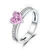 copper Double Heart Ring Bow Starfish Crown Bow Moon Rings Ideal For Women Fine Jewellery Wedding Party Valentines Day Gift