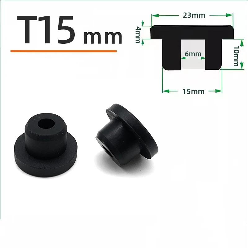 Schwarzer Silikonstopfen Ø 6mm-81,3mm Runde Staubdichte Dichtkappe Hitzebeständiger Silikon-Lochstopfen Dichtungs-Endkappe Schutzhülle