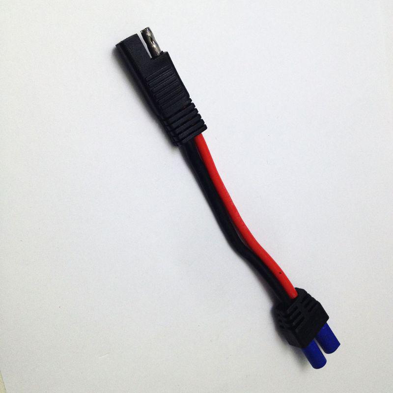 Suitable Solar Cell Connection Transfer Durable Adapter Cable SAE Plug Wire to EC5 Female Power Cord  Solar Cable
