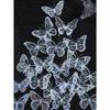 20 Piezas de Pegatinas de Mariposa Brillantes, Pegatinas Decorativas de Mariposa DIY para Decoración de Fiestas, Decoración del Hogar, Adecuadas para Fiestas, Bodas, Festividades