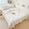 Super Soft Double Layer Yarn Summer Blanket Skin-friendly Breathable Lightweight Quilt for Children Adult Comforter Summer Duvet