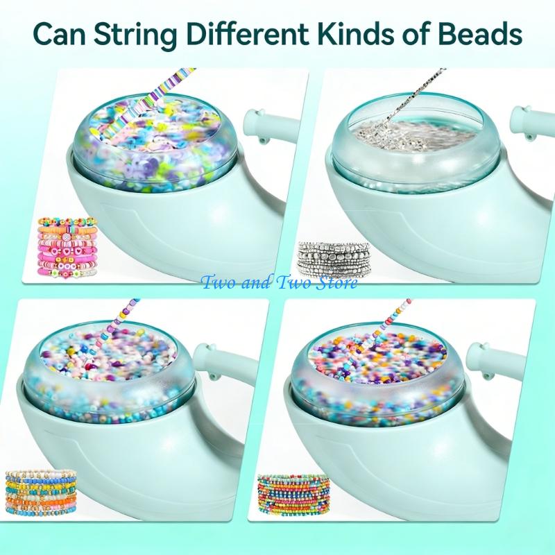 HX6F Beginner Friendly Automatic Bead Stringer Using USB Power for Effortless Jewelry Creation in Workshops and Home Setting CN