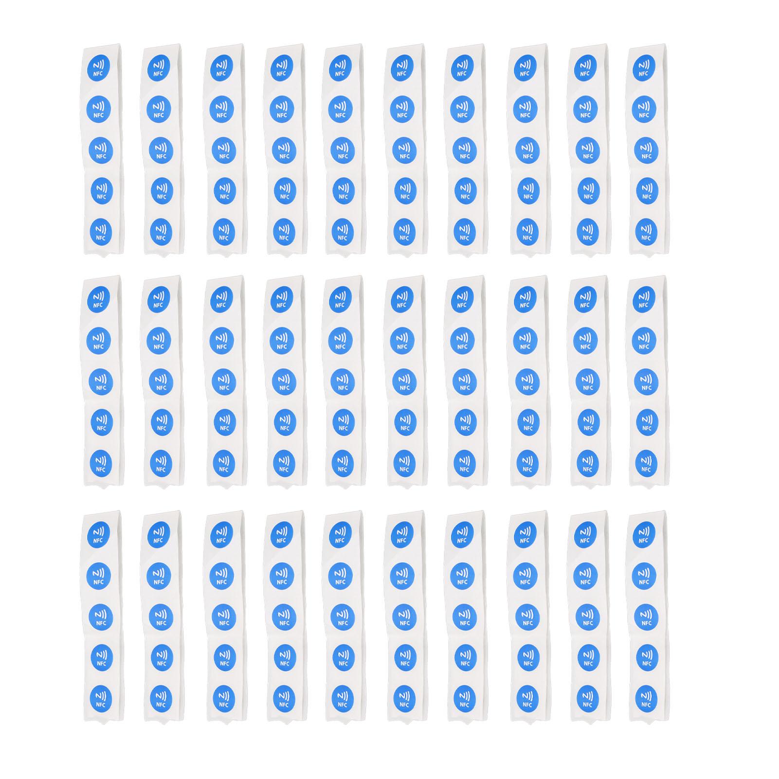 Painter Black 30Pcs Nfc Tags Pvc Waterproof 504 Bytes Programmable Nfc Stickers For Tagmo Phone