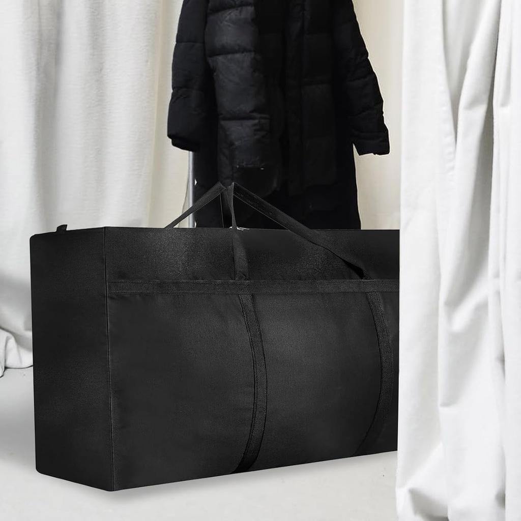 2 Pcs 180L Large Storage Bag, Extra Large Moving Bag with Zips for Moving House Storage Clothes Bedding Duvet Quilt Blankets Waterproof Jumbo Storage