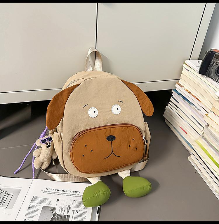 Schoolbag creative puppy styling schoolbag trendy new Korean high-value women's backpack large-capacity cartoon backpack