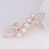 Women Fashion Creative Gifts Colorful Flowers Gentle Pearl Flower Hairpin Hair Accessories Rhinestone Hairpin Headdress Gift