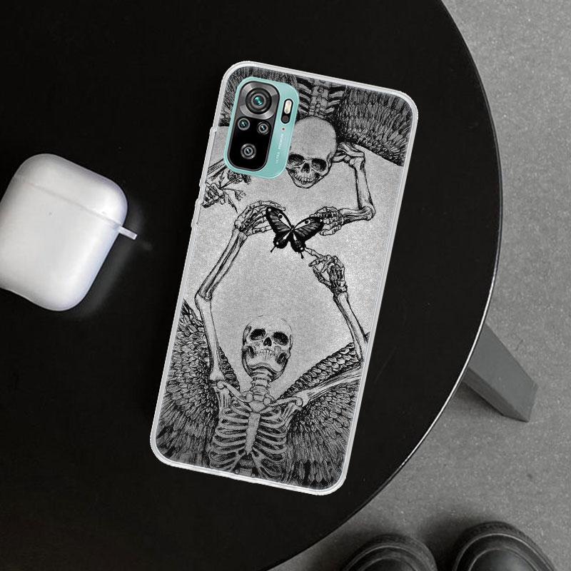 

Anatomy Skeleton Heart Lovey Kiss Phone Case Cover for Xiaomi Redmi Note 15 14 13 12 11 Pro Plus 14S 12S 11S 11T 11E 10S 10 Cust Redmi Note 14 5G