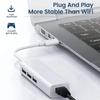 4-in-1 USB HUB USB C Dock Station USB Ethernet Adapter USB To 100Mbps RJ45 USB Splitter OTG Adapter For PC Laptop Macbook Pro