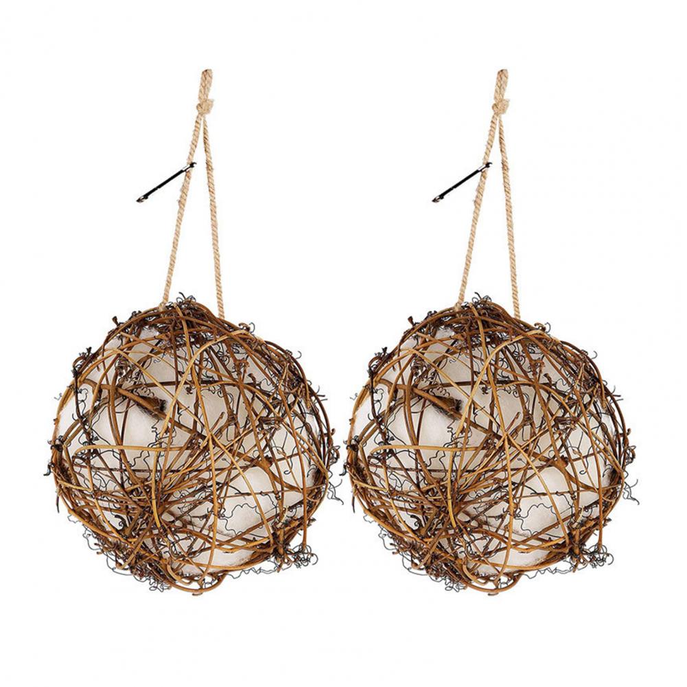 Outdoor Hanging Hummingbird Nest Polyester Cotton Bird Nest Handmade Hummingbird Nest Birdhouse Set for Nature Lovers for Bird